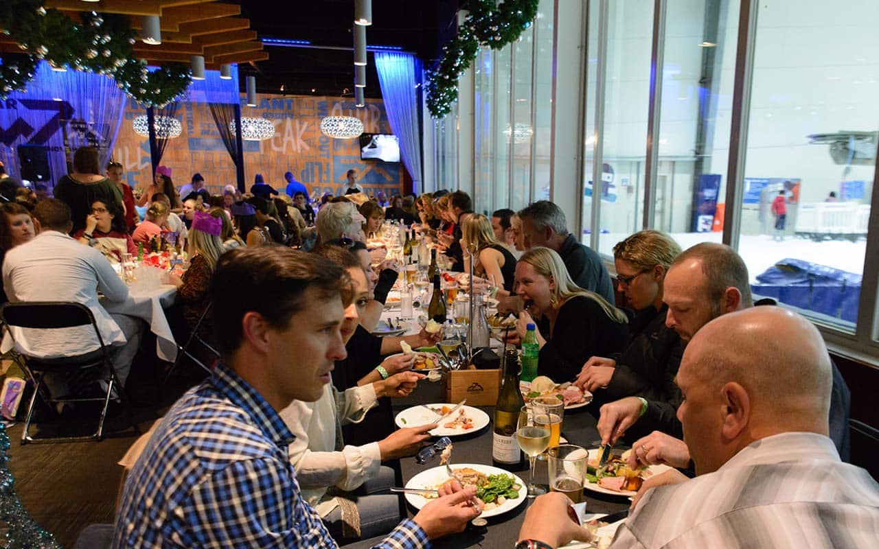 Christmas Day lunch at Snowplanet