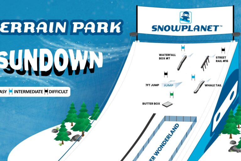 Park map at Snowplanet.