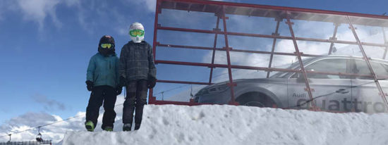 Fergus and Fletcher McArthur Freestyle Skiers