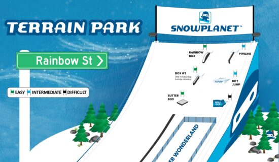 Map of Terrain Park at Snowplanet