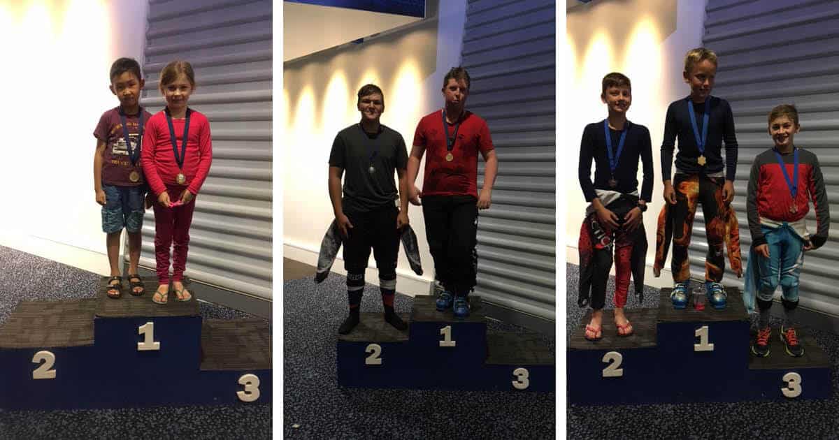 Podium-Placings Kids Giant Slalom winners