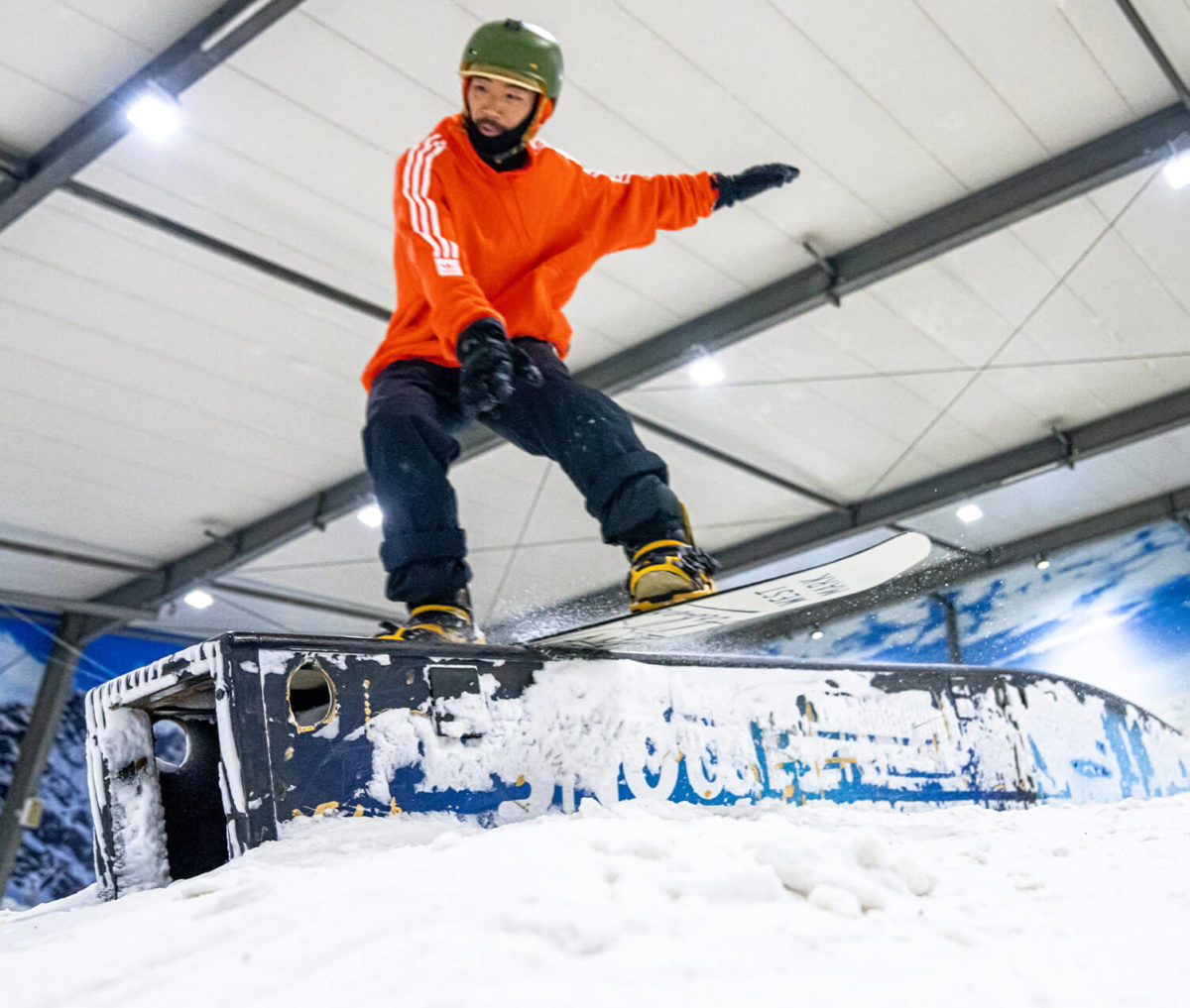Auckland's coolest activity is snowboarding at Snowplanet terrain park