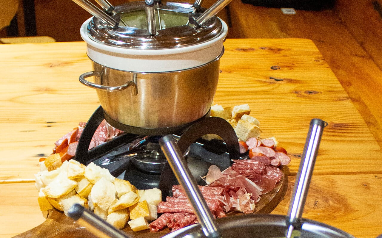 Enjoy a fondue after your team building activity