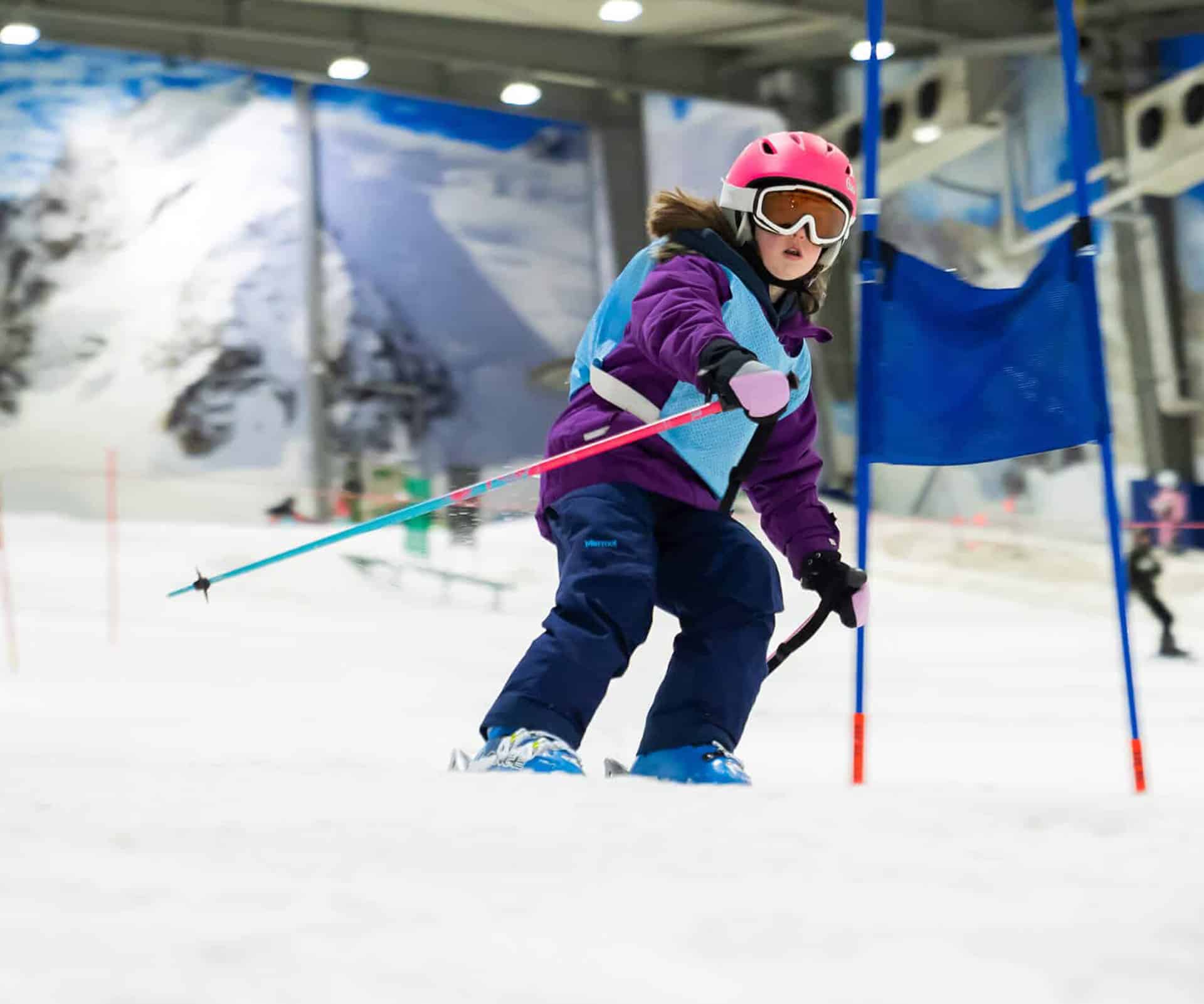 Kids ski racing at Snowplanet